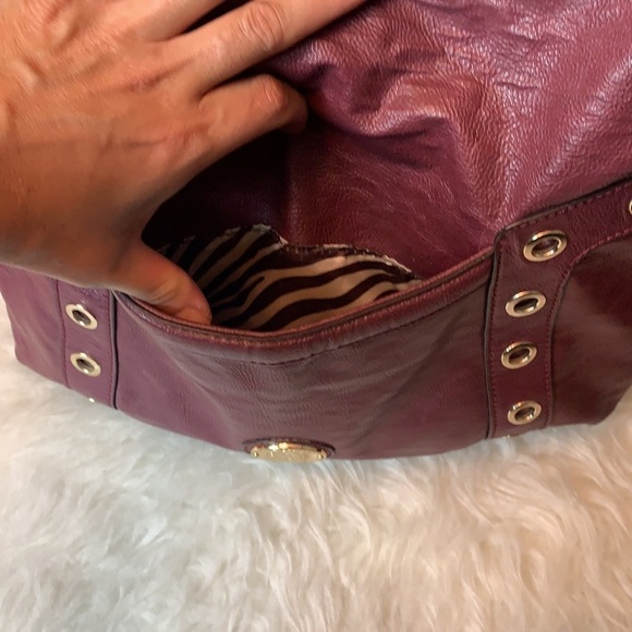 Dana Buchman Burgundy large hobo shoulder bag - Picture 5 of 16